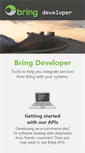 Mobile Screenshot of developer.bring.com