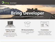Tablet Screenshot of developer.bring.com